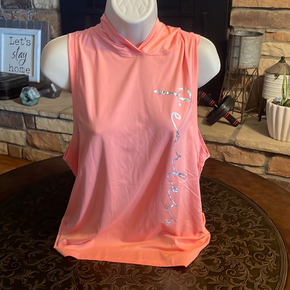 Sleeveless Peach athletic top-Worn once